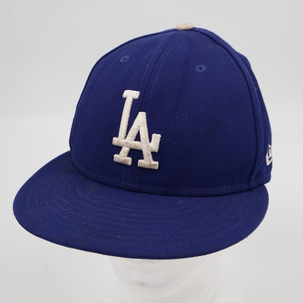 New Era 59FIFTY Los Angeles Dodgers Hat Mens 7 1/2 Blue 2020 World Series Champ